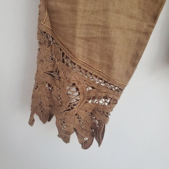 TAIFUN COLLECTION Linen Lace Cardi Long Bolero Draped Cardigan LIKE NEW - Picture 4 of 8